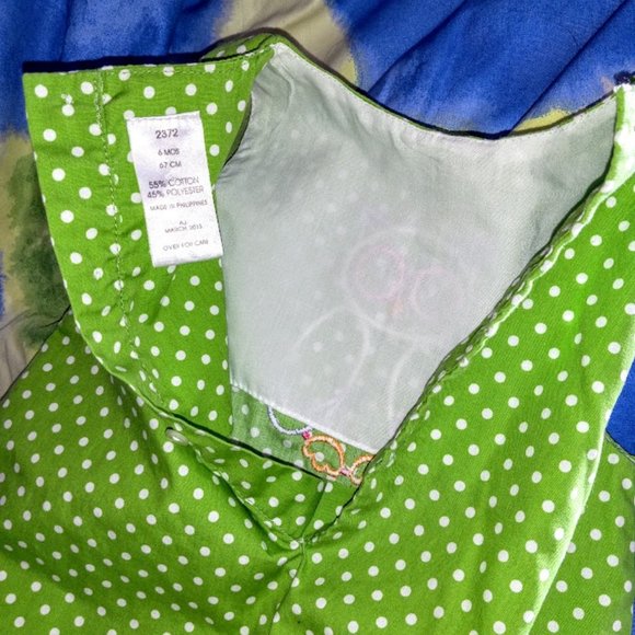 "OWL" Love It for SPRING!!  AJ Childrenswear Applique Owl Ruffled Bubble, 6m - Picture 4 of 7